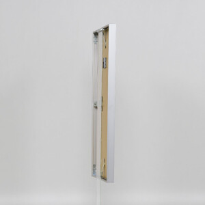 Cadre photo aluminium Effect Série 2 verre musée argent 62x93 cm