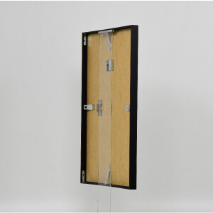 Cadre photo aluminium Effect Série 2 verre musée noir 62x93 cm