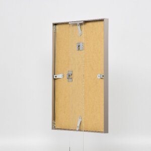 Cadre photo aluminium S2 verre musée gris brossé 70x100 cm