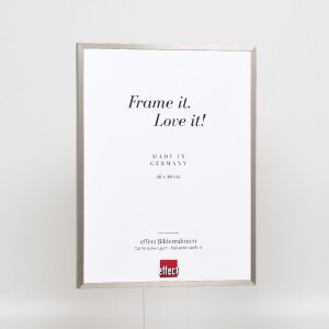 Cadre photo aluminium S2 verre musée gris brossé 70x100 cm