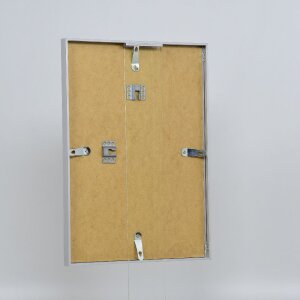 Cadre photo aluminium Effect Série 2 avec verre museum argenté 30,5x91,5 cm