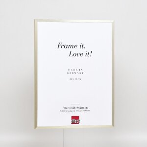 Cadre photo aluminium Effect Série 2 verre musée champagne 30,5x91,5 cm