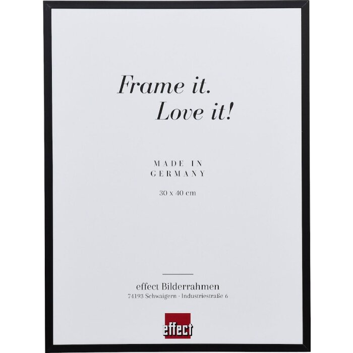 Cadre photo aluminium Série 2 verre musée noir 61x91,5 cm