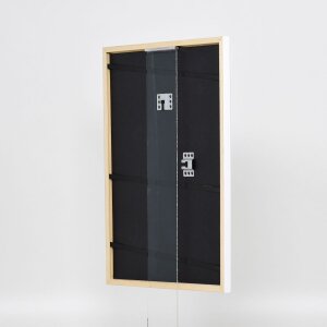 Effect Cadre photo en bois massif Profil 39 blanc 50x60 cm verre musée