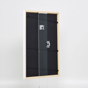 Effect Cadre photo en bois massif Profil 39 blanc 50x60 cm verre musée