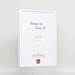 Effect Cadre photo en bois massif Profil 39 blanc 50x60 cm verre musée