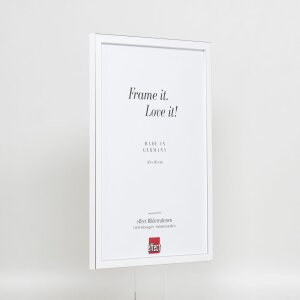 Effect Cadre photo en bois massif Profil 39 blanc 50x60 cm verre musée