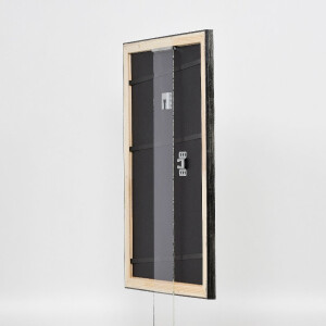 Cadre photo en bois Platin 20x28 cm avec verre musée