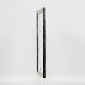 Cadre Photo Bois Profil 40 Argent 25x30 cm Verre Musée