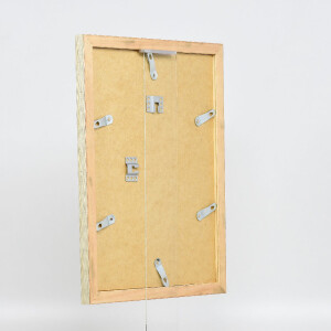 Cadre photo en bois effet Profil 41 antiquesilver 18x27 cm verre de musée