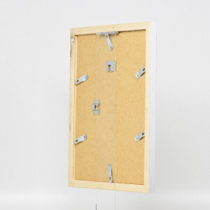 Cadre photo en bois profil 41 argent 21x29,7 cm verre musée