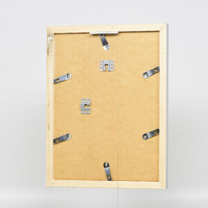 Cadre photo en bois profil 41 argent 24x30 cm verre musée