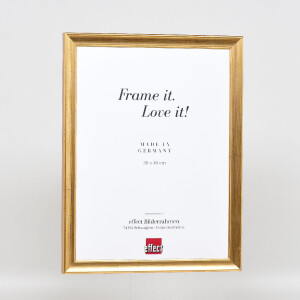 Cadre photo en bois profil 41 antikgold 42x59,4 cm verre de musée