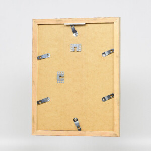 Cadre photo en bois effet profil 41 antique argent 70x70 cm verre de musée