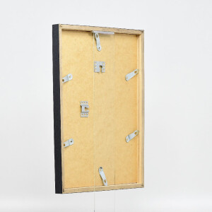 Cadre photo bois profil 42, verre musée anthrazit 10x10 cm