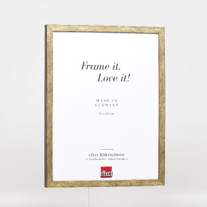 Cadre photo en bois effet profil 42 verre musée doré antique 13x18 cm