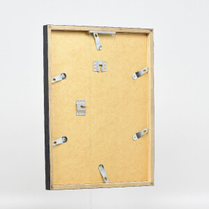 Cadre photo en bois anthracite 25x70 cm - Vitrage musée UV 70%