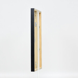 Cadre photo bois profil 42 verre musée argent 30,5x91,5 cm