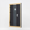 Cadre photo en bois noir 13x18 cm, verre musée UV 70%