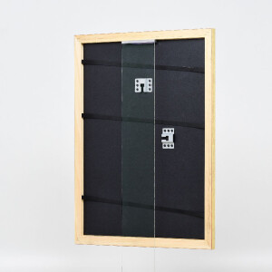 Cadre photo en bois doré profil 43, verre musée 21x29,7 cm