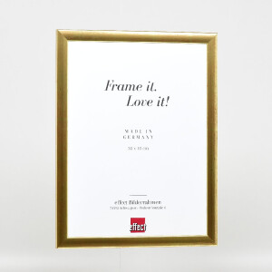 Cadre photo en bois doré Profil 43, verre musée 23x70 cm