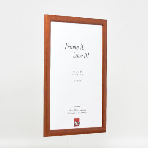 Cadre photo en bois profil 43 marron 25x35 cm verre musée