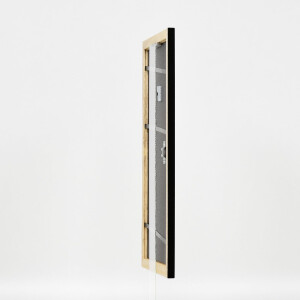 Cadre photo en bois mat 25x70 cm avec verre musée