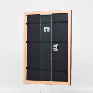 Cadre photo en bois profil 43 rouge 35x50 cm verre de musée