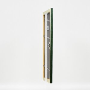 Cadre photo en bois Profil 43, tannengrün, 40x40 cm, verre musée