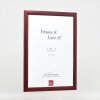 Cadre photo en bois Effect Profil 43 rouge 40x60 cm verre musée