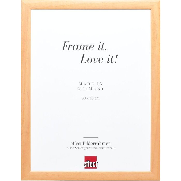 Cadre photo en bois naturel 45x80 cm avec verre musée UV 70%