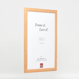 Cadre photo en bois naturel 45x80 cm avec verre musée UV 70%