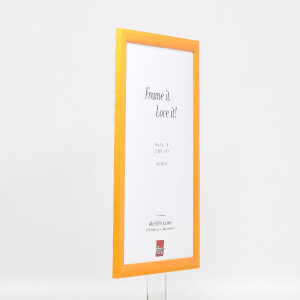 Cadre photo en bois effet profil 43 miel 50x100 cm avec verre de musée