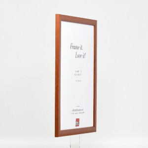 Cadre photo en bois effet profil 43 brun 60x80 cm verre musée