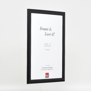 Cadre photo en bois effet profil 43 noir 59,4x84,1 cm verre musée