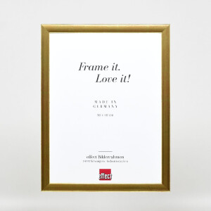 Cadre photo en bois doré profil 43, verre musée 10,5x14,8 cm