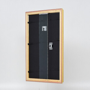 Cadre photo en bois doré baroque 62x93 cm verre musée UV 70%