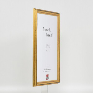 Cadre photo en bois baroque Profil 44 or 70x70 cm Verre musée