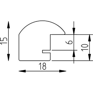 Cadre photo bois chêne profil 45 x 60 cm verre muséum