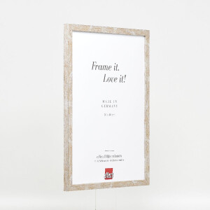 Cadre photo en bois profil 51 antiksilver, verre musée UV 70%