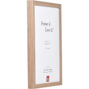 Cadre Photo en Bois Noyer Veiné 20x28 cm avec Verre Musée