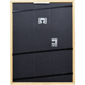 Cadre photo bois profil 66 antique argent 30x45 cm verre musée