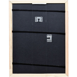 Cadre photo en bois profil 67 blanc 45x60 cm vitre musée