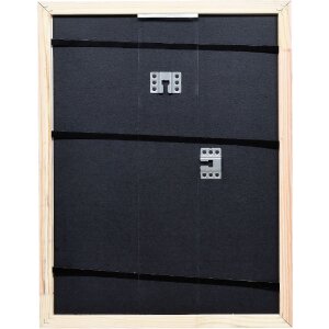 Cadre photo bois profil 67 blanc 60x80 cm verre musée