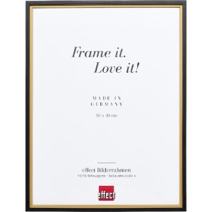 Cadre photo bois profil 69 or 21x29,7 cm avec verre...