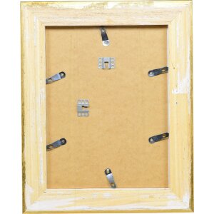 Cadre photo en bois doré 50x65 cm avec verre musée