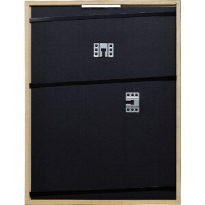 Cadre photo bois profil 2330 noir 29,7x42 cm verre musée