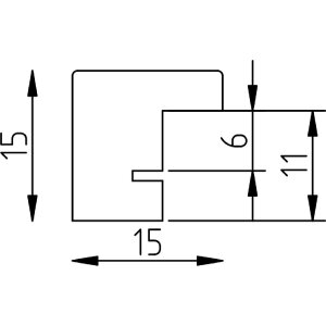 Cadre photo en bois chêne 42x59,4 cm avec verre musée