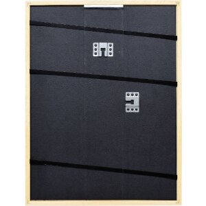 Cadre photo bois profil Top S blanc 18x27 cm vitrage muséal