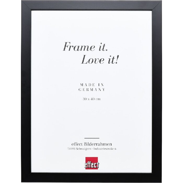 Cadre photo bois noir Top Pro 25x30 cm verre musée